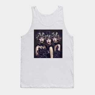 [AI Art] Black Currant Twins, Disco Style Tank Top